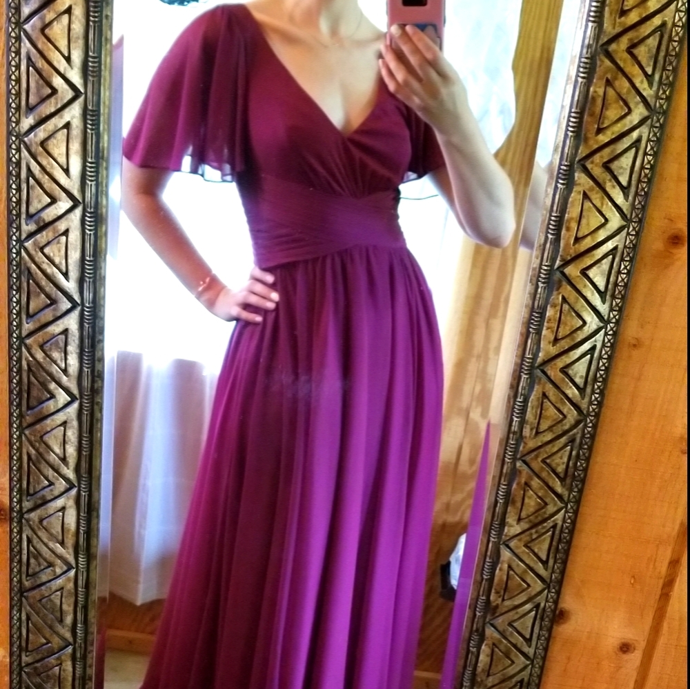 Davids bridal chiffon dress